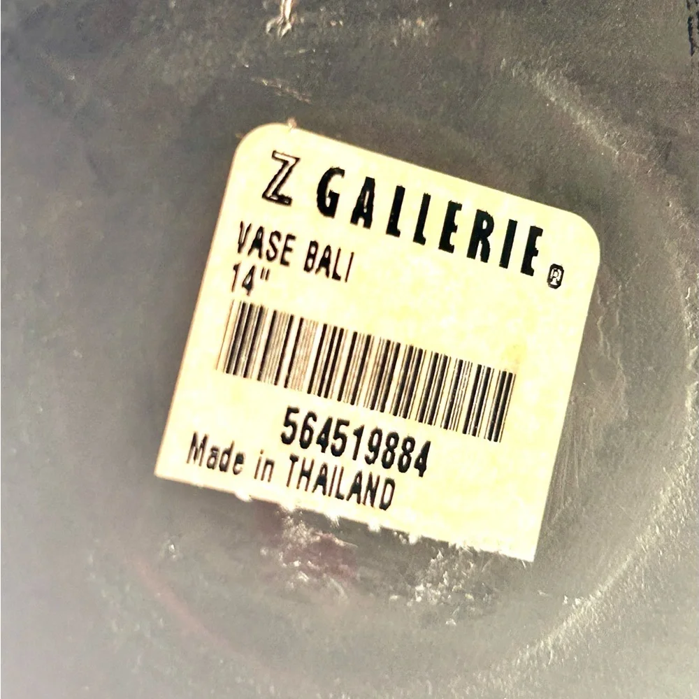 Z Gallerie 14” Wood Bali Vase